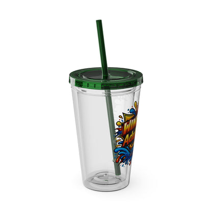 WINE NOW Adult later Clear Insulated Cup
