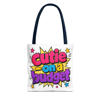 Cutie on a budget Tote Bag