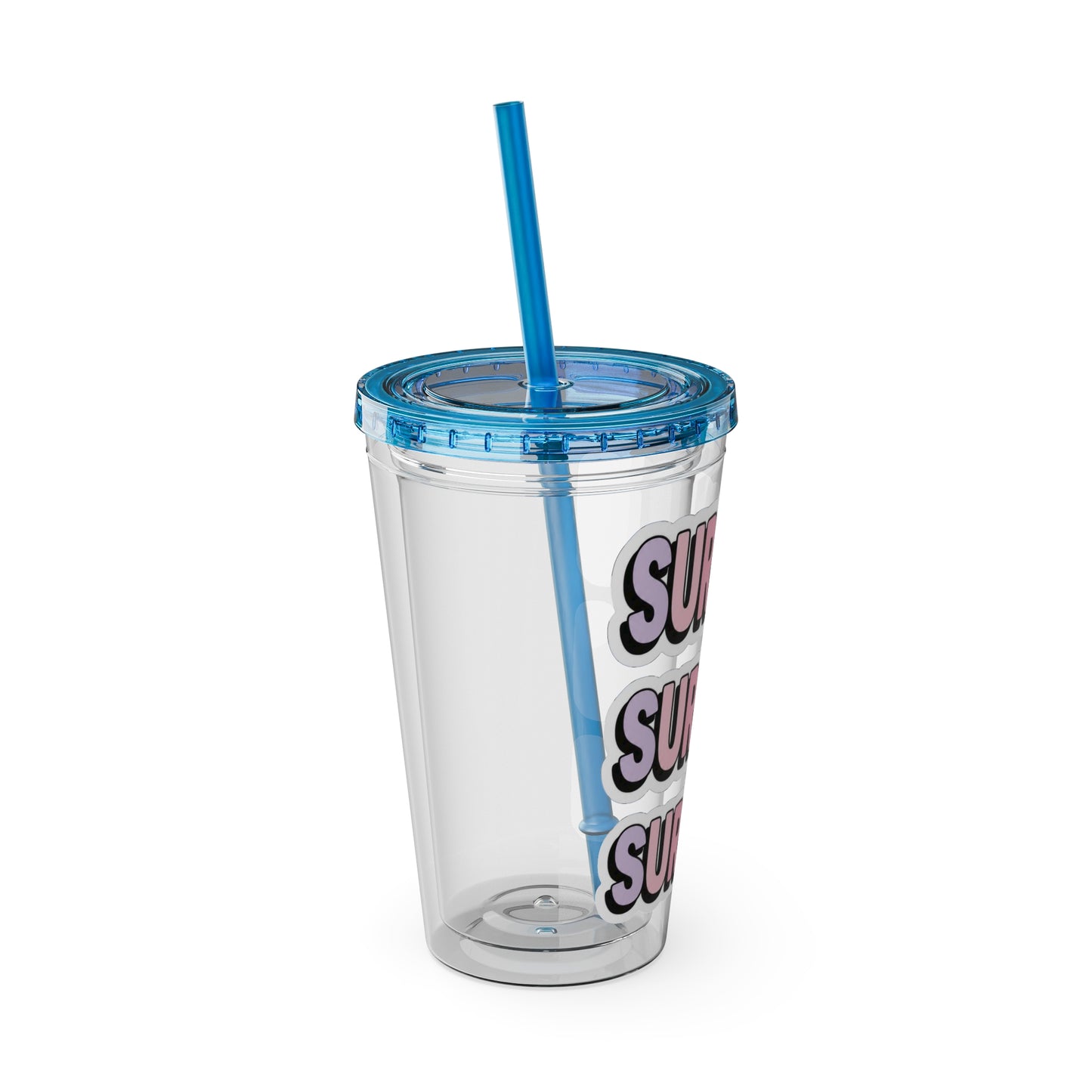 SURGEON faux sticker Clear Insulated Cup
