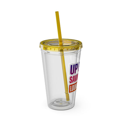 Up early, saving lives, looking good Clear Insulated Cup