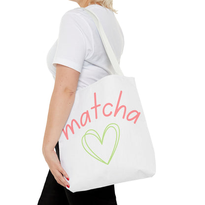 Matcha Heart Tote Bag