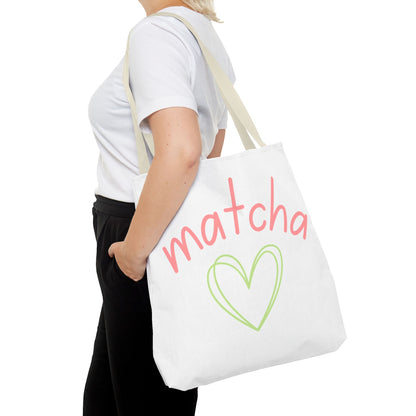 Matcha Heart Tote Bag