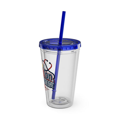 Suns up, scrubs on, attitude ready Clear Insulated Cup