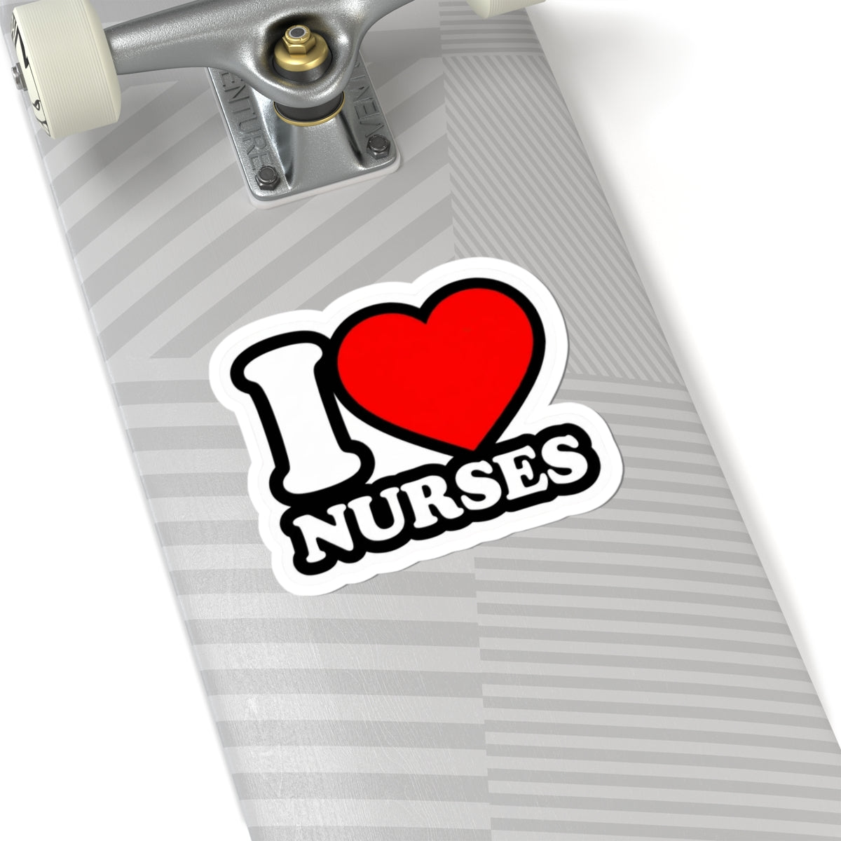 I love nurses faux sticker Sticker