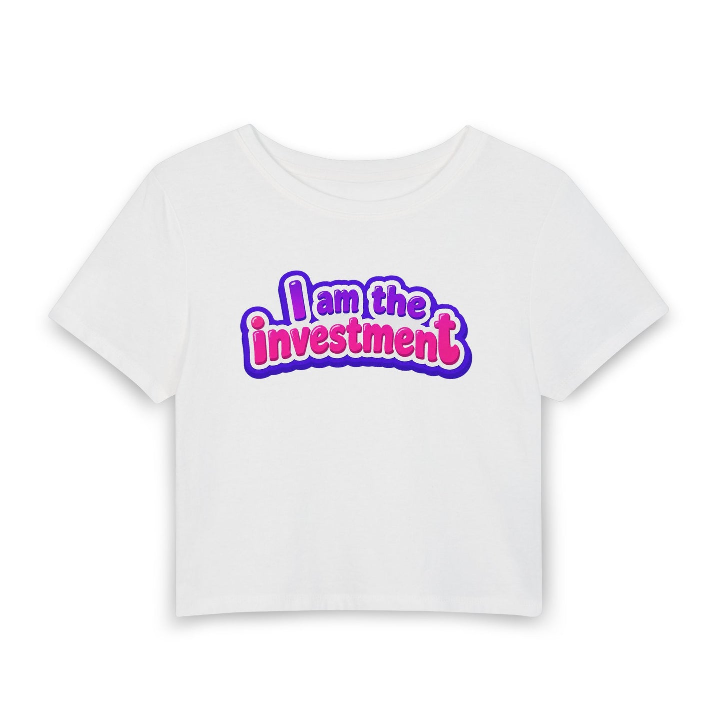I am the investment Crop Tee