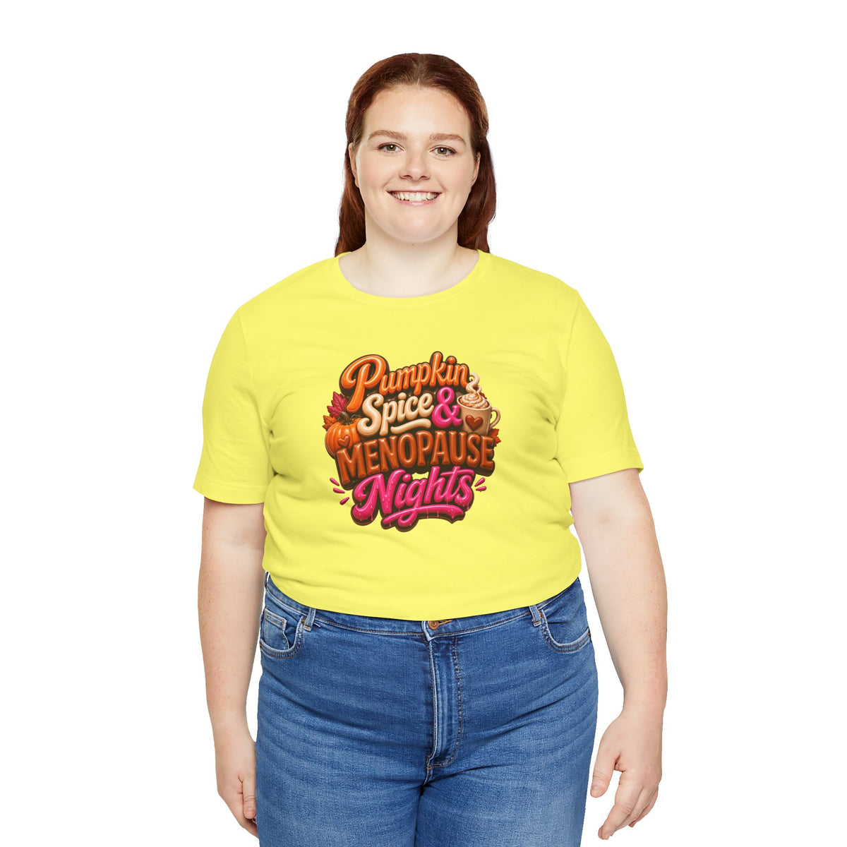 Pumpkin spice & menopause nights T-shirt