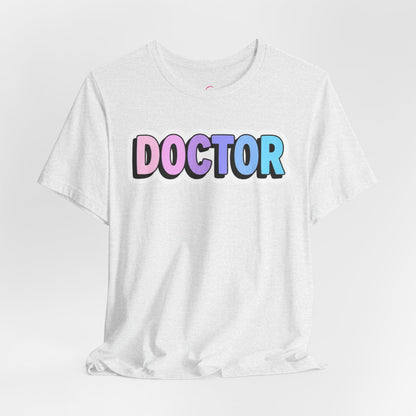 DOCTOR faux sticker T-shirt
