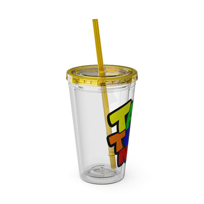 Talk to me nice Clear Insulated Cup