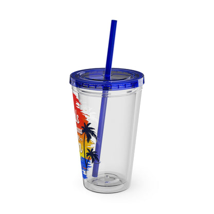 Girls just wanna have sun Clear Insulated Cup
