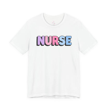 NURSE faux sticker T-shirt