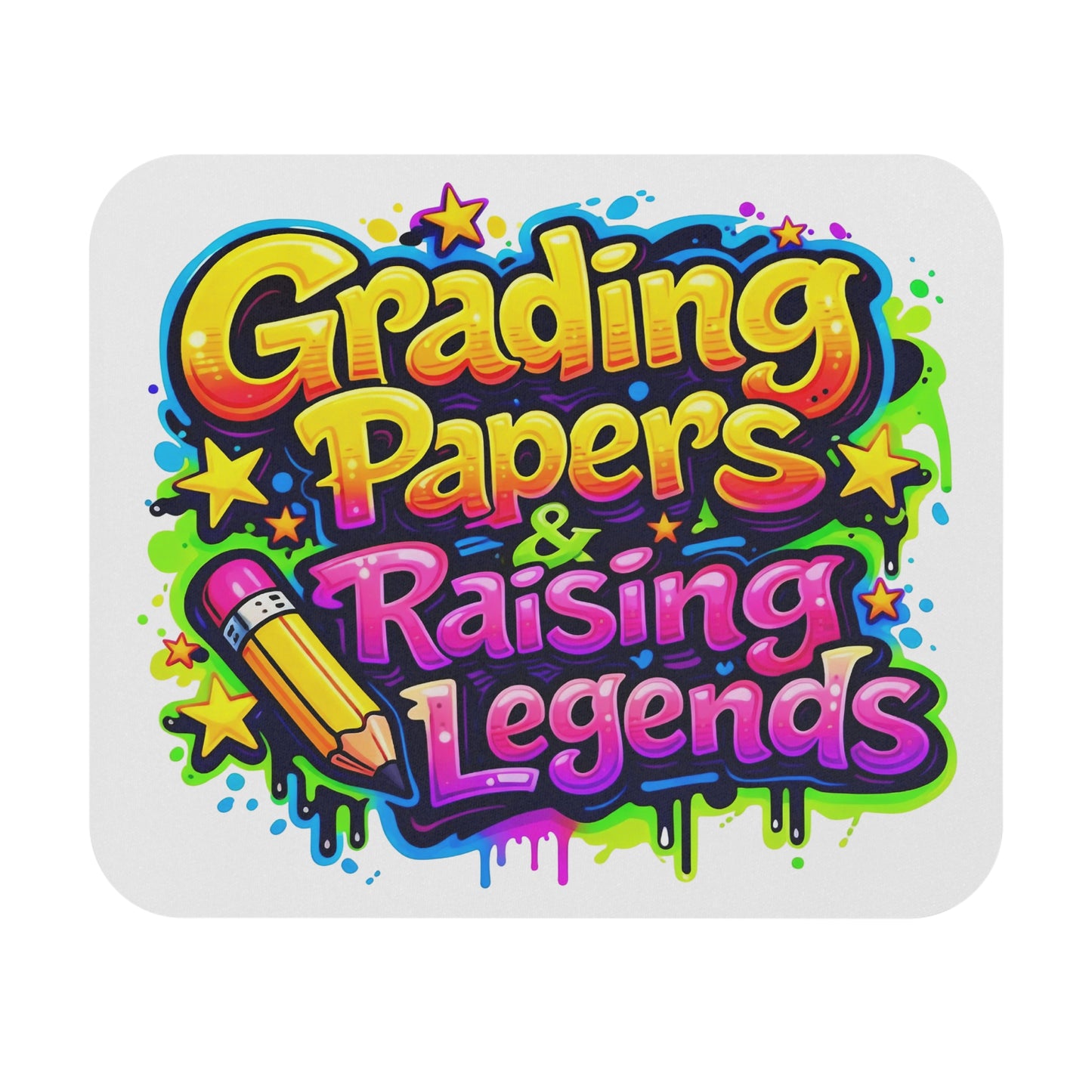 Grading papers & raising legends Mouse Pad