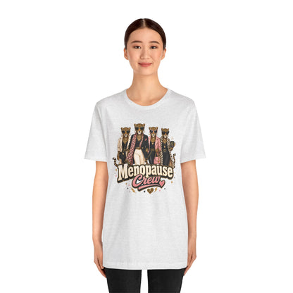 Menopause crew leopard T-shirt