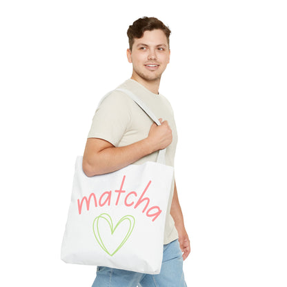 Matcha Heart Tote Bag