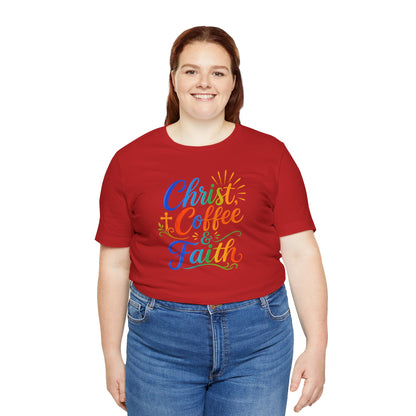Christ, coffee and faith T-shirt