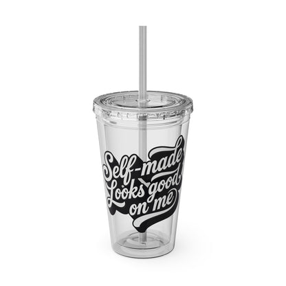 Self-made looks good on me Insulated Cup