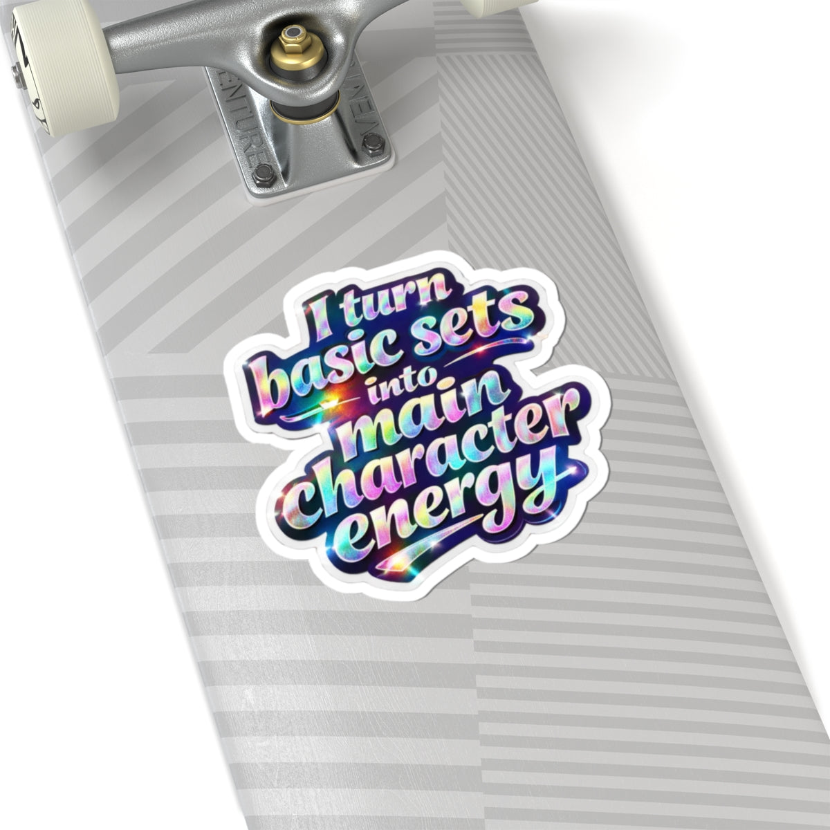 I turn basic sets into main character energy Sticker
