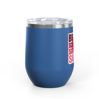 Brains, scrubs and surgical skills pink Tumbler