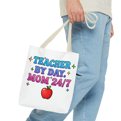 Teacher by day mom 24/7 Tote Bag
