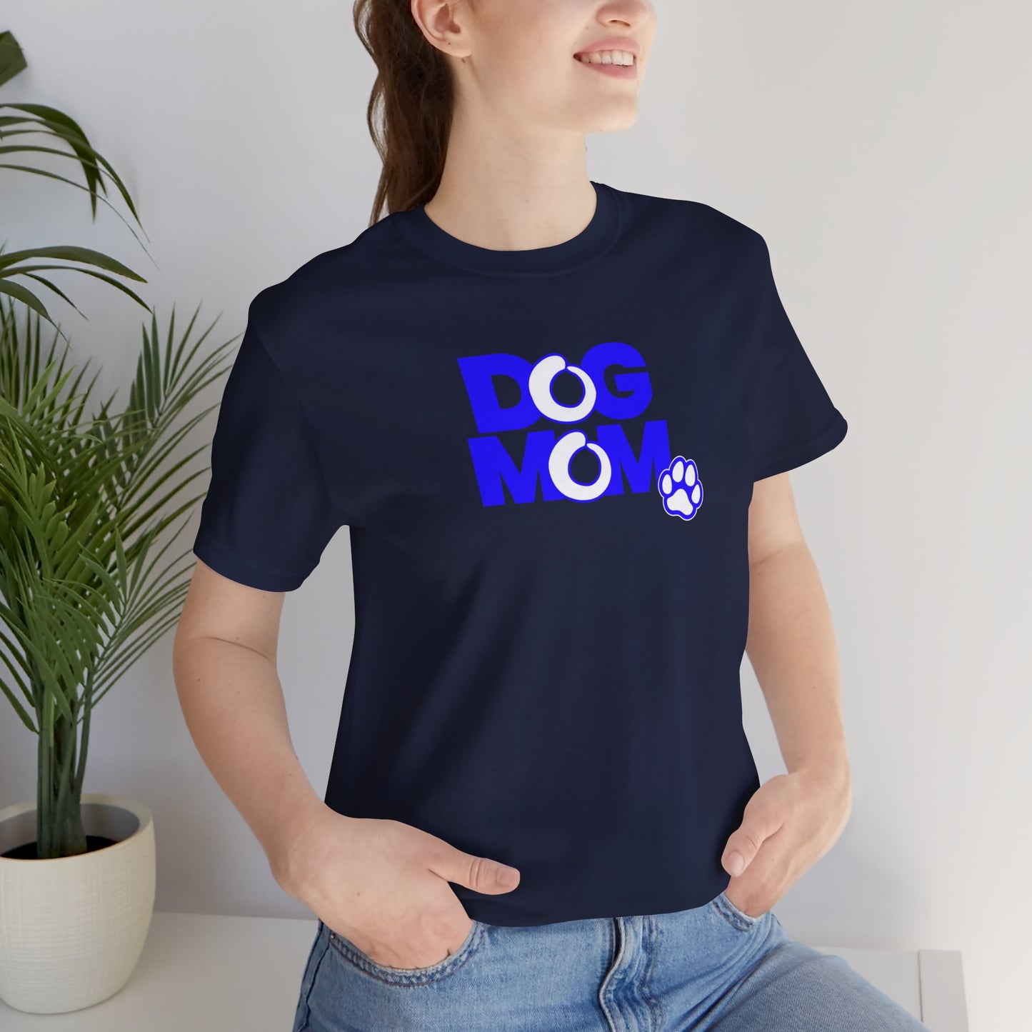 Dog mom blue T-shirt