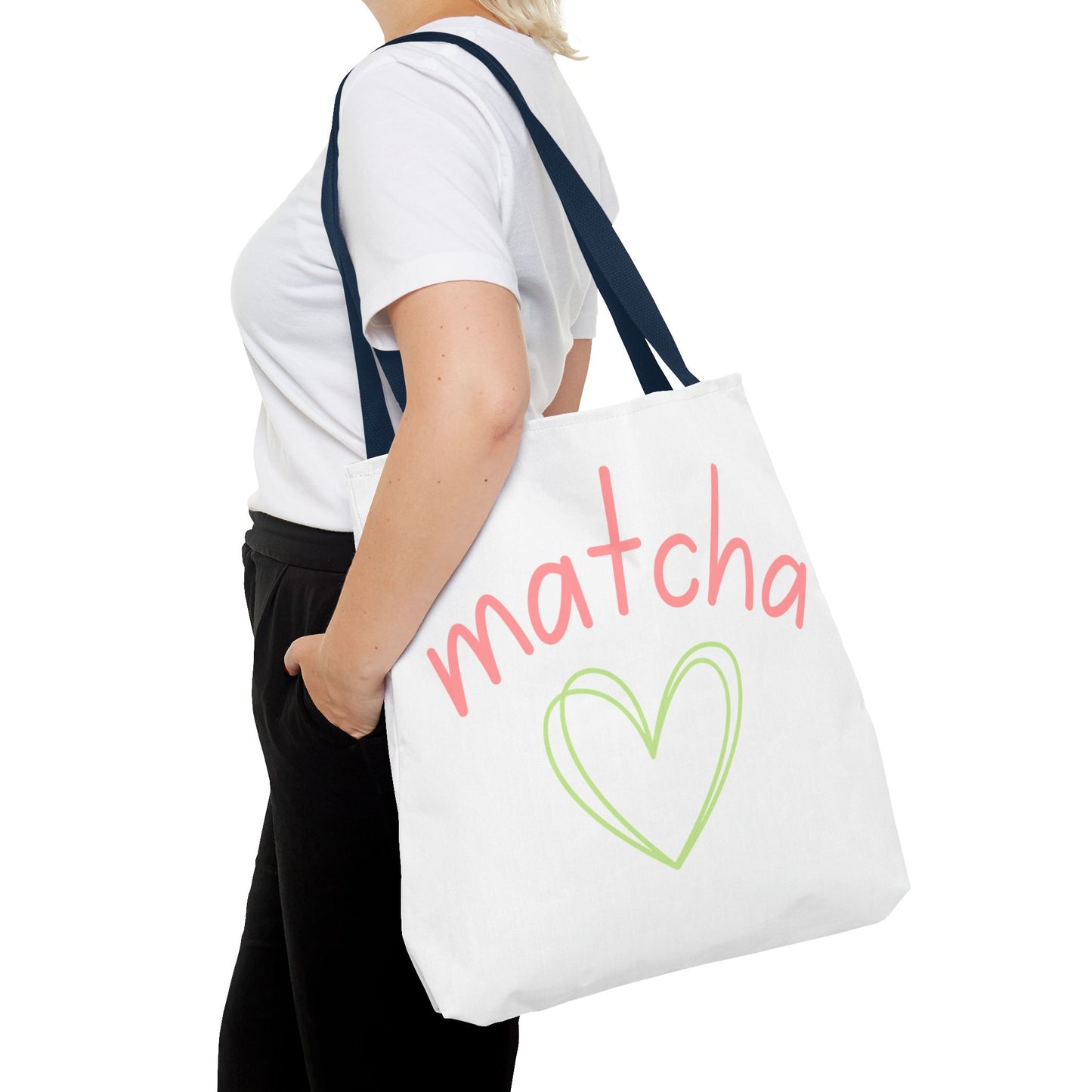Matcha Heart Tote Bag