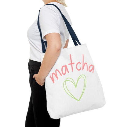 Matcha Heart Tote Bag