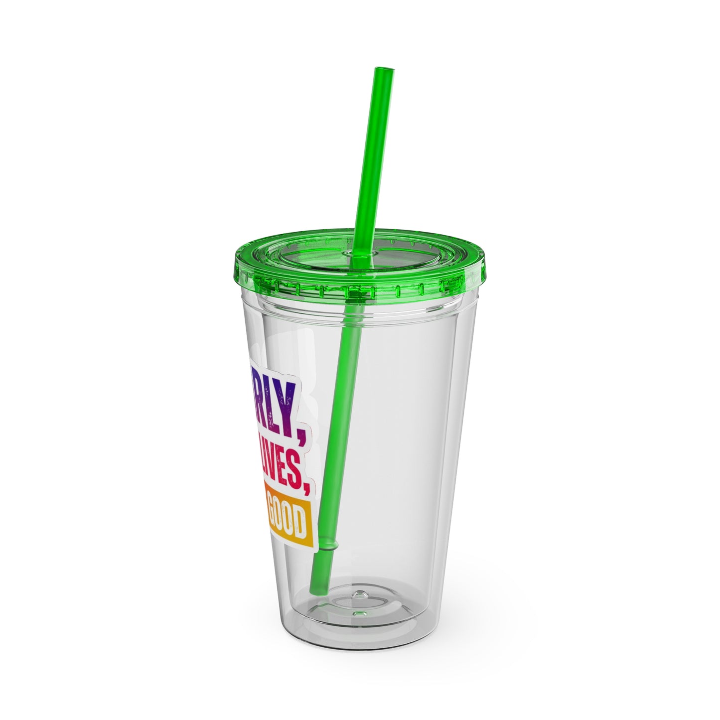 Up early, saving lives, looking good Clear Insulated Cup