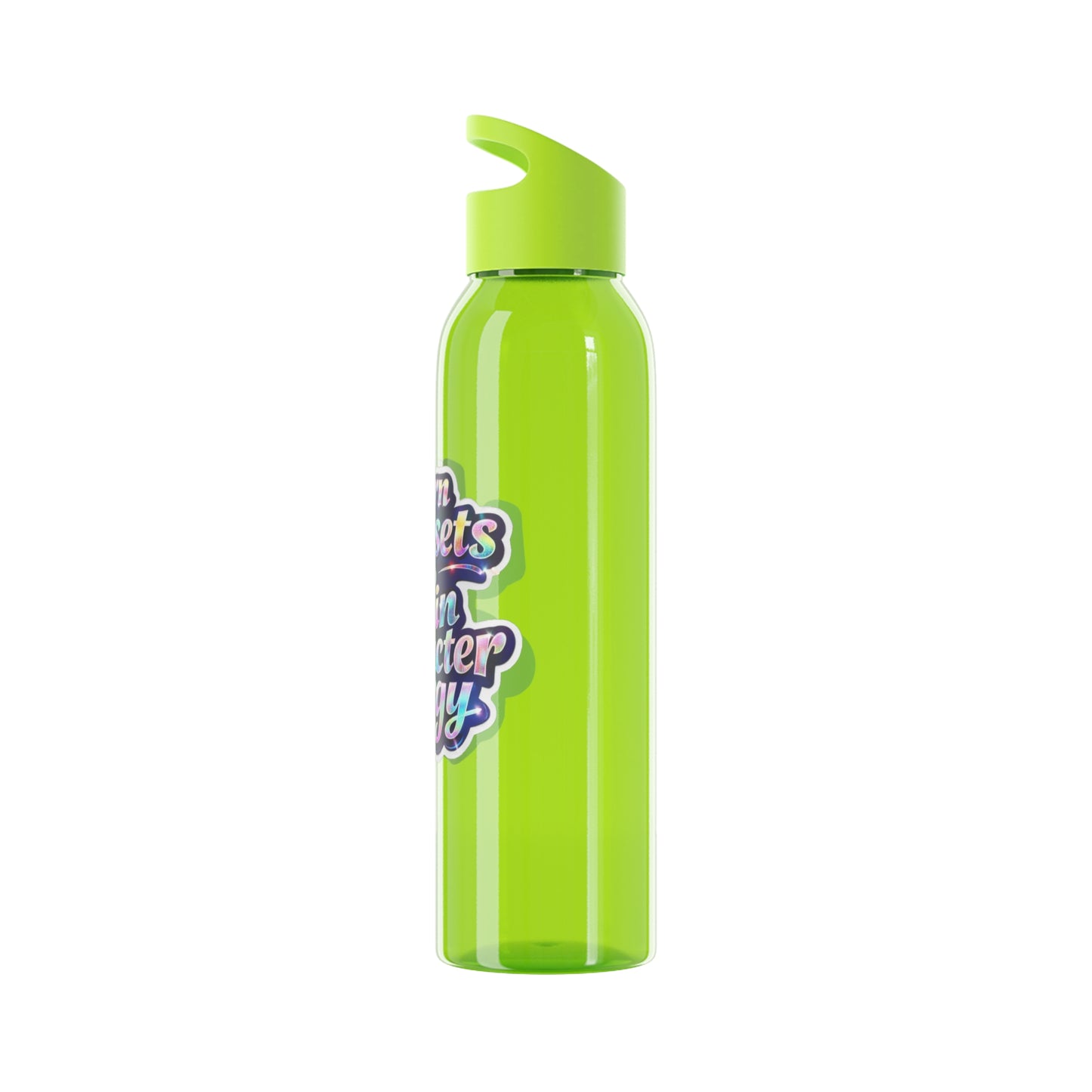 I turn basic sets into main character energy Water Bottle