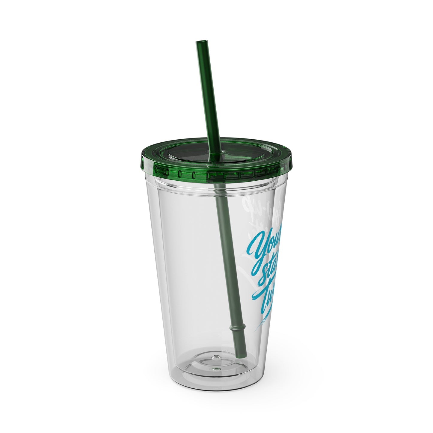 Your glow up starts with my tweezers Clear Insulated Cup
