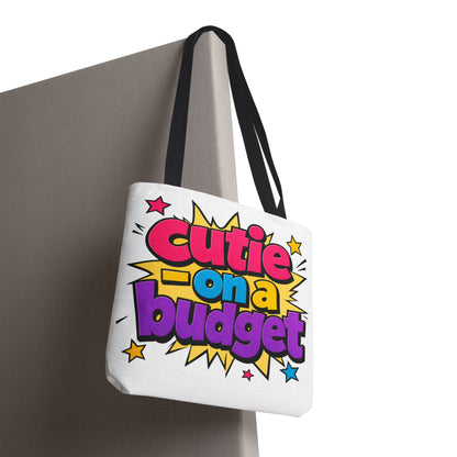 Cutie on a budget Tote Bag