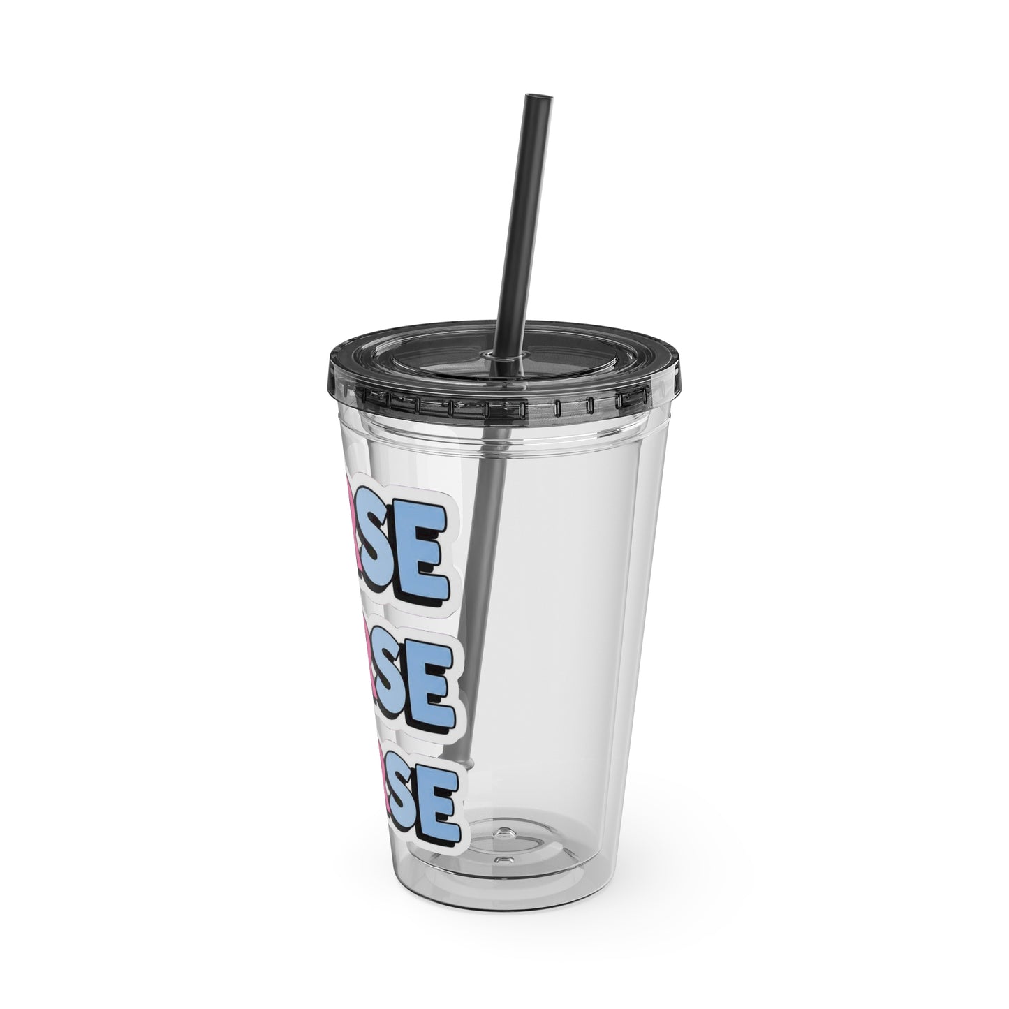 NURSE faux sticker Clear Insulated Cup