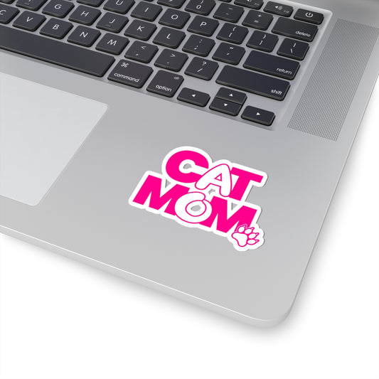 Cat mom pink  Sticker