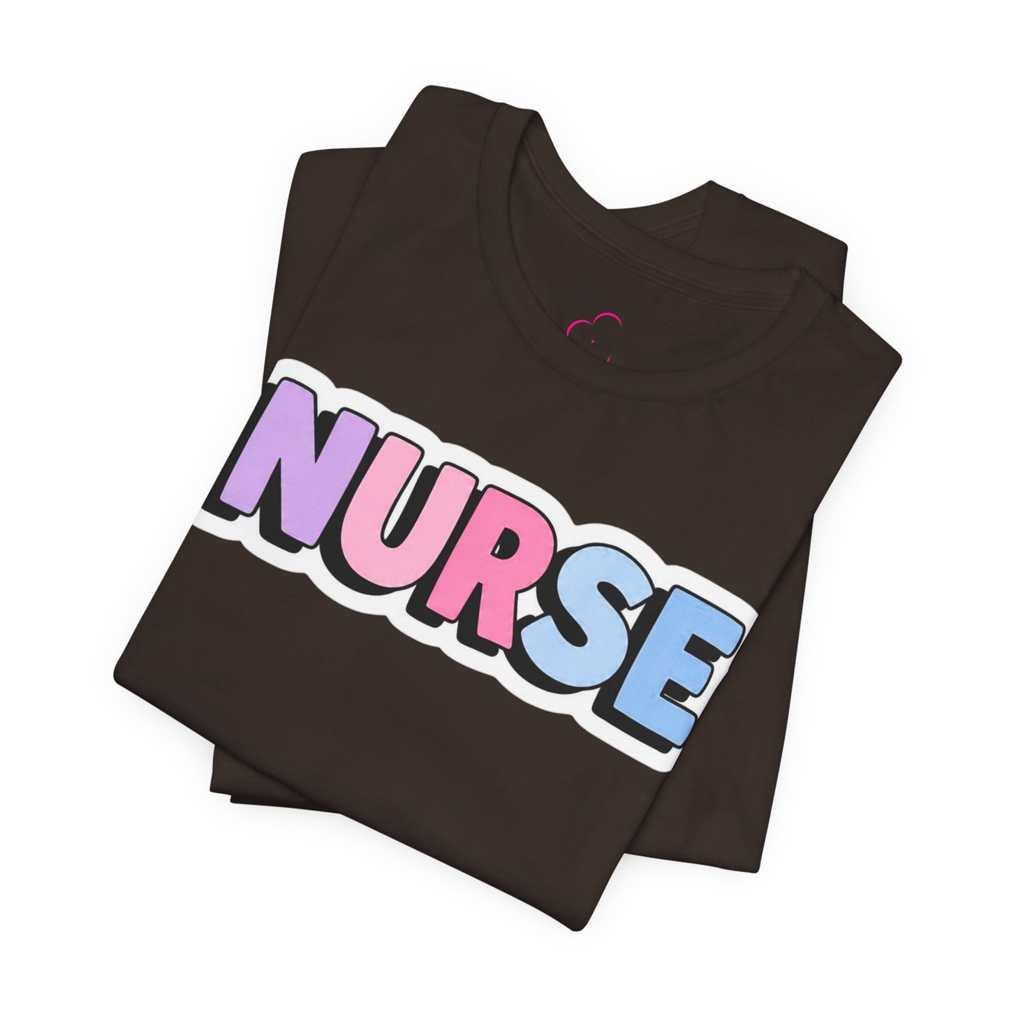NURSE faux sticker T-shirt
