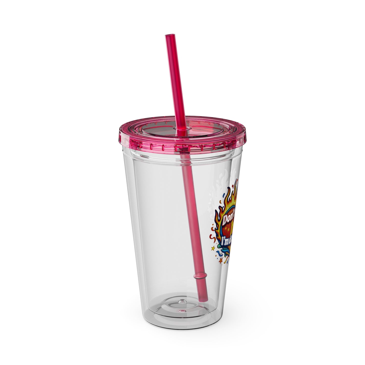 Don't mind my hair I'm doing yours Clear Insulated Cup