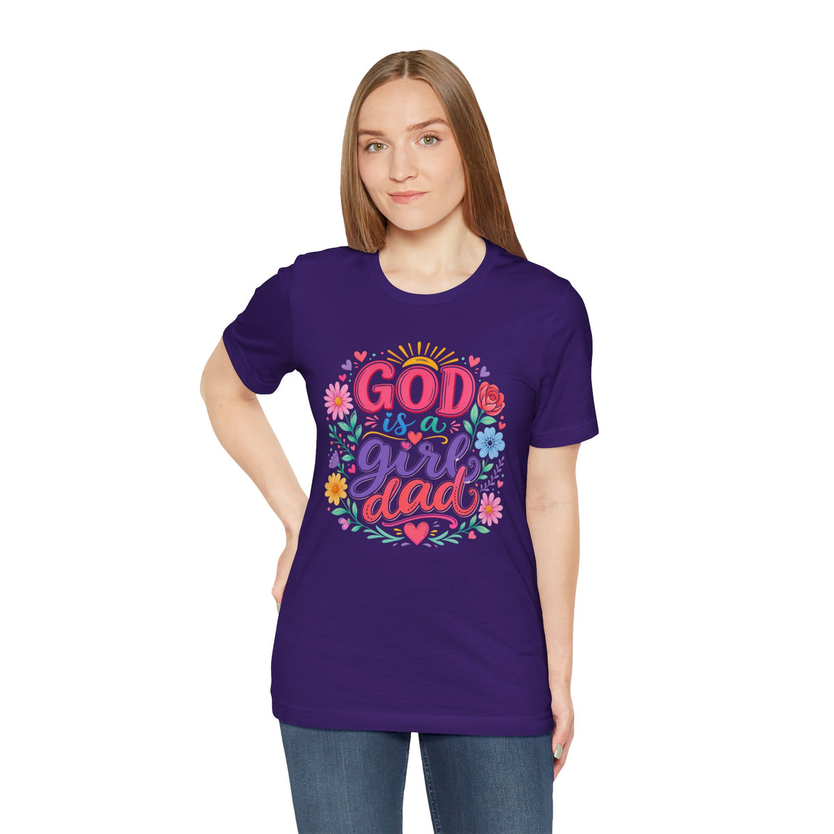 GOD is a girl dad T-shirt
