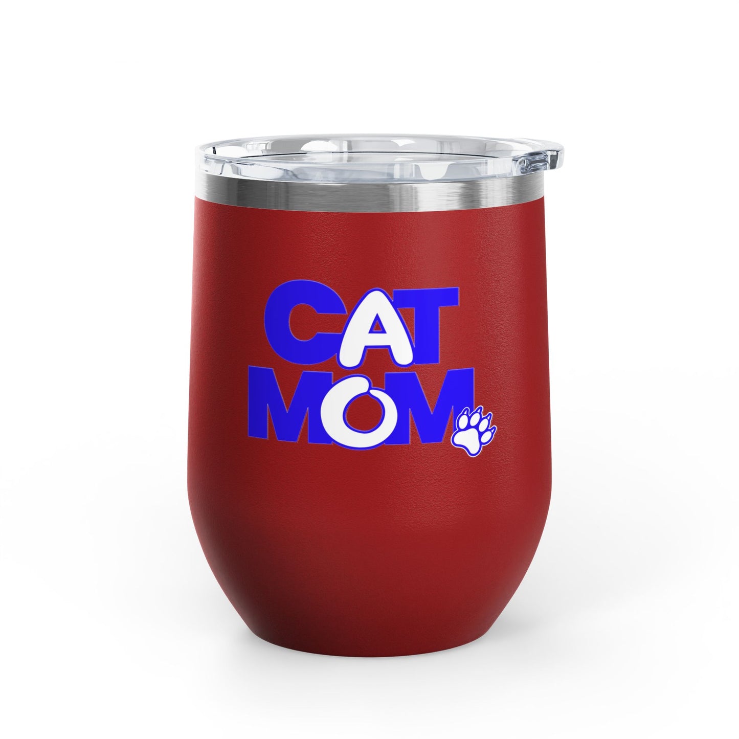 Cat mom blue Tumbler