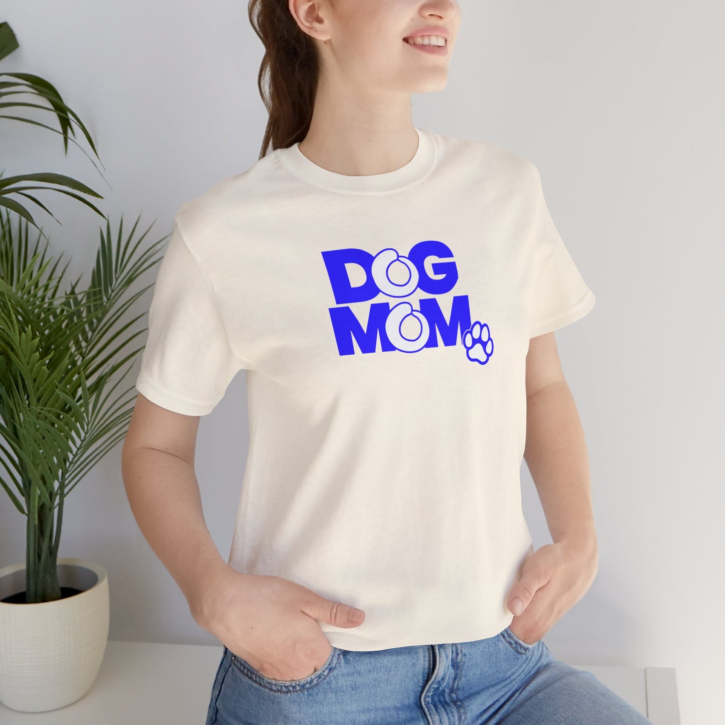 Dog mom blue T-shirt