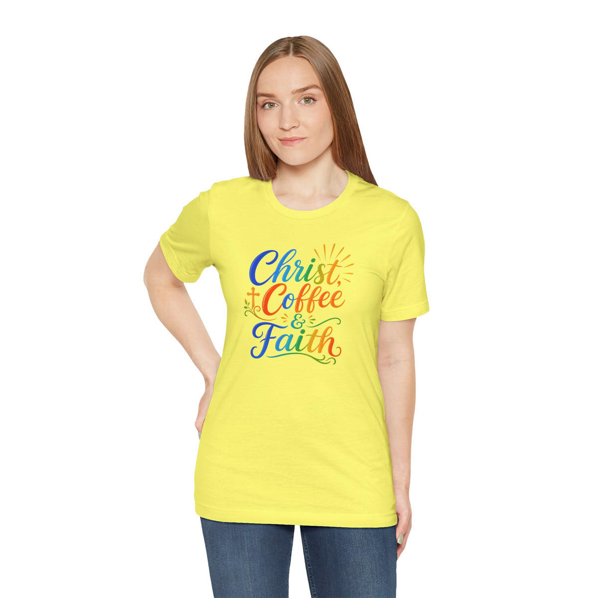 Christ, coffee and faith T-shirt