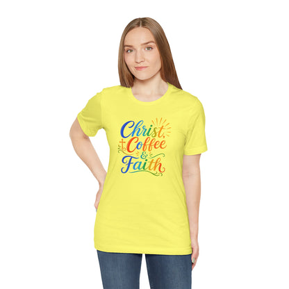 Christ, coffee and faith T-shirt