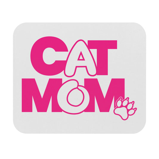 Cat mom pink Mouse Pad