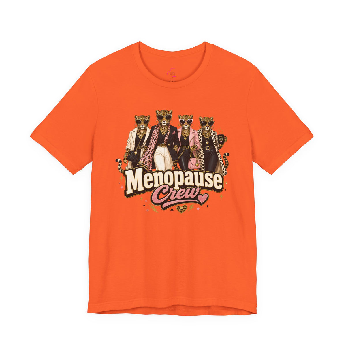 Menopause crew leopard T-shirt