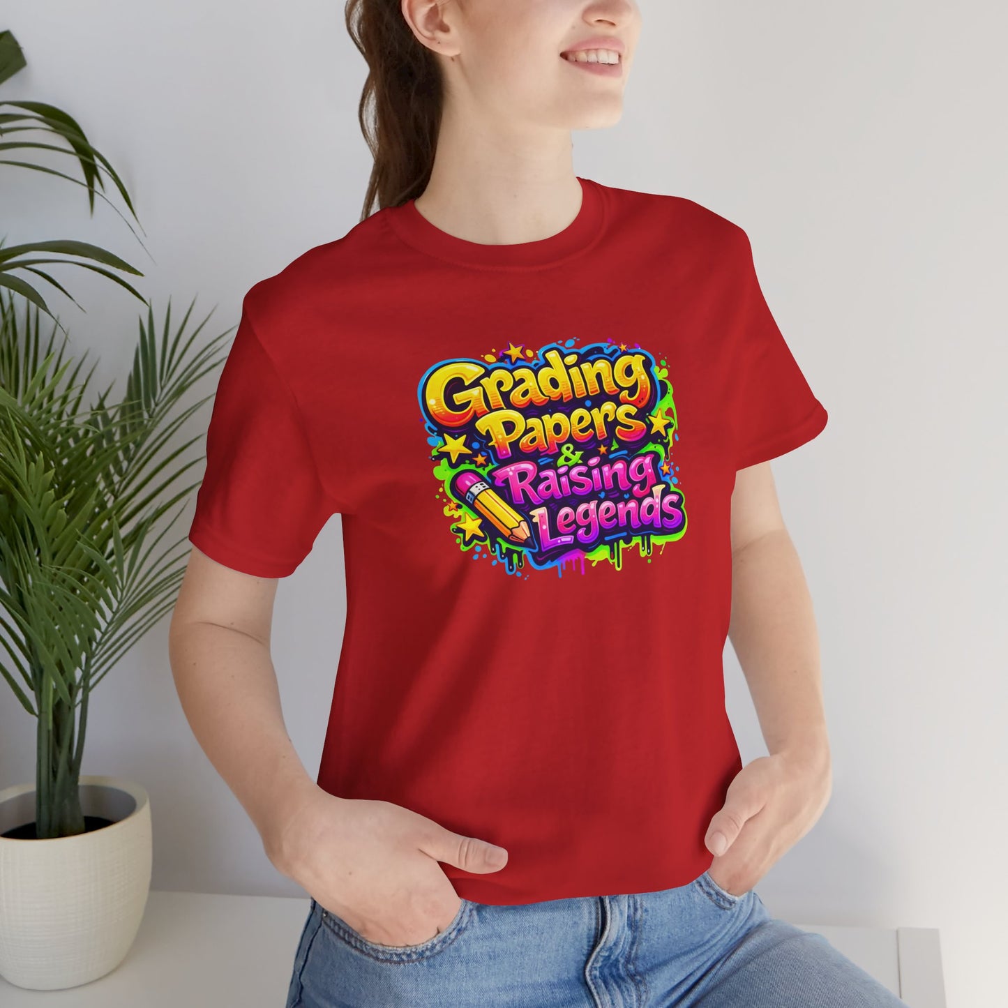 Grading papers & raising legends T-shirt