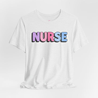 NURSE faux sticker T-shirt
