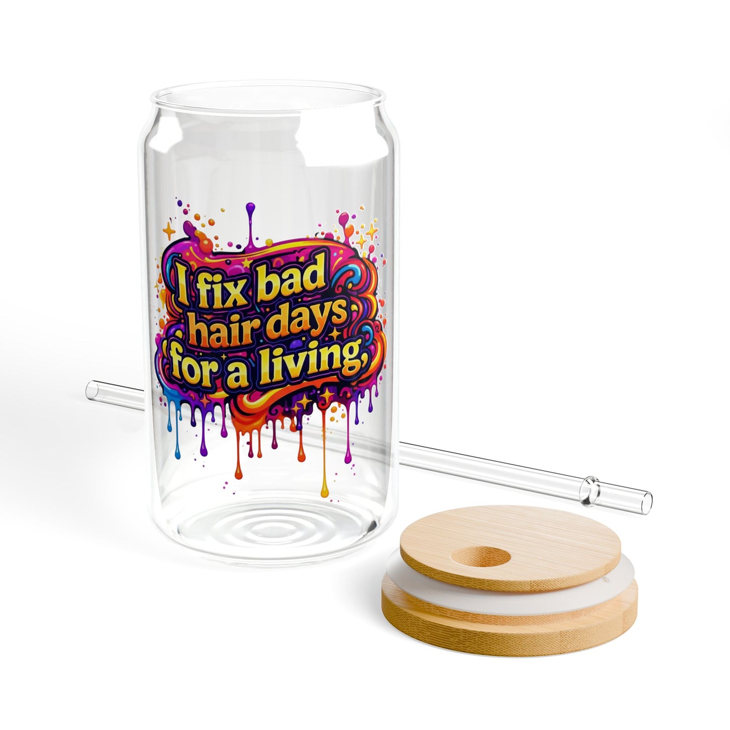 I fix bad hair days for a living Sipper Glass