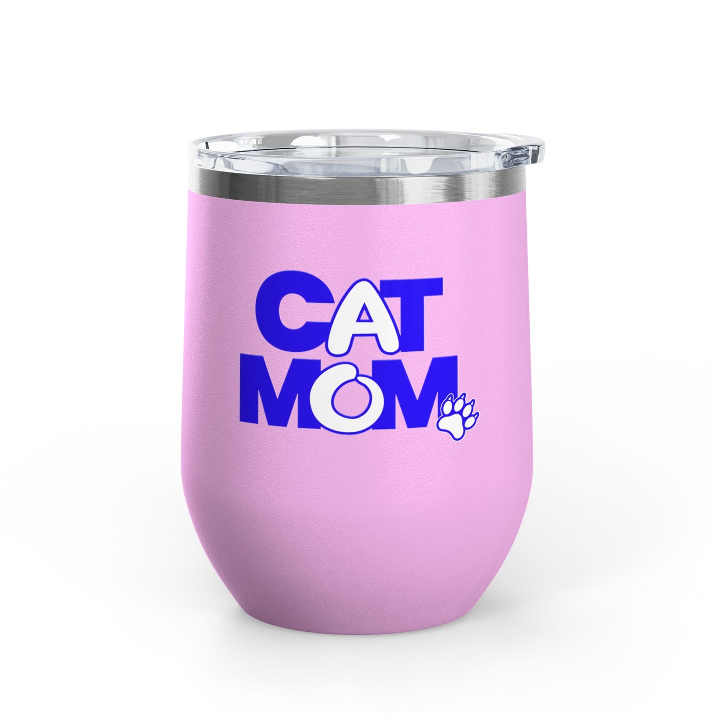 Cat mom blue Tumbler