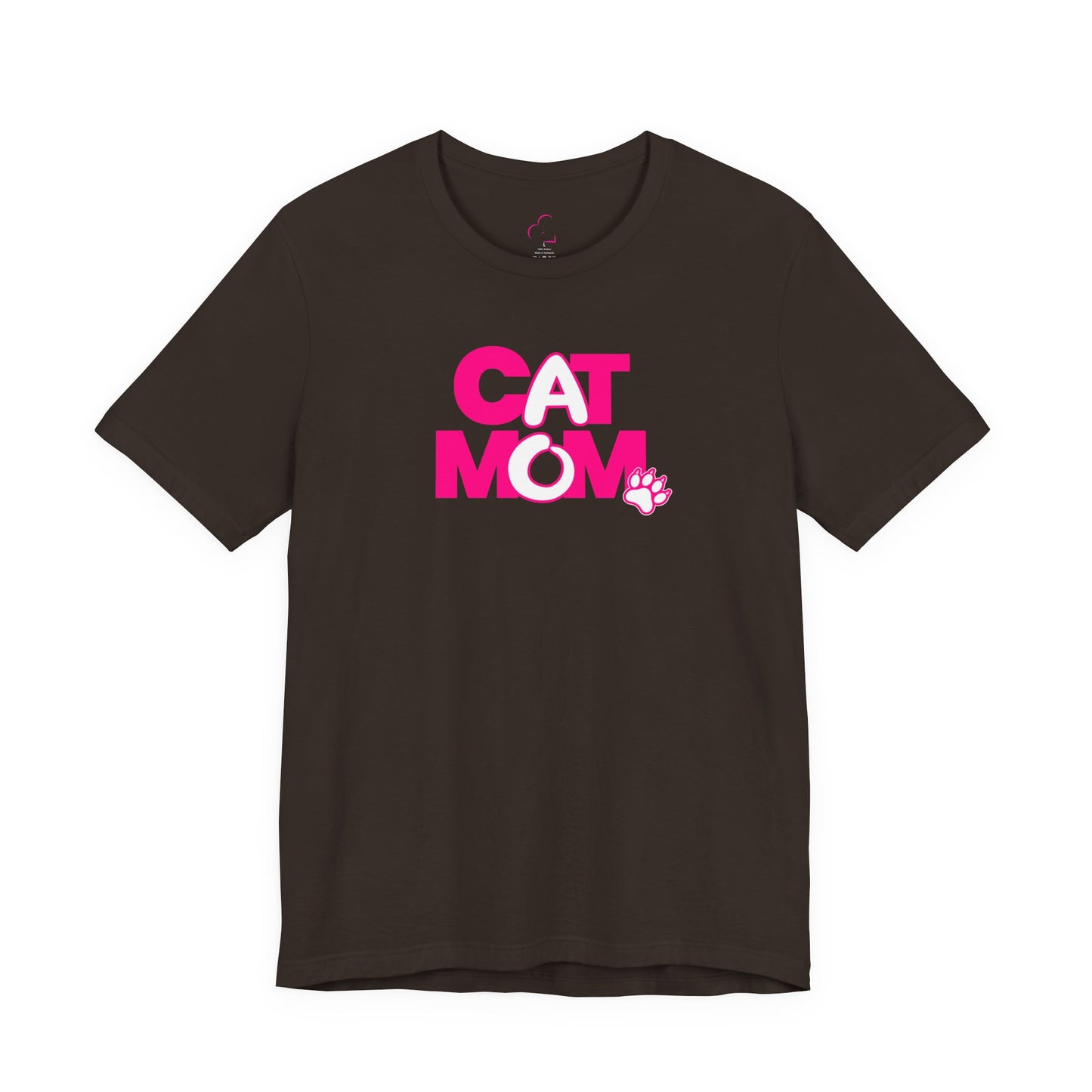 Cat mom pink T-shirt