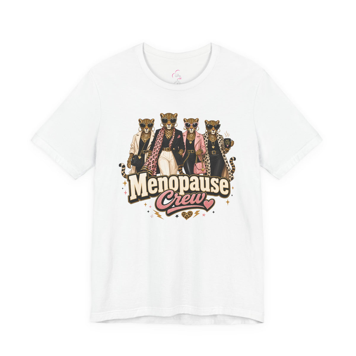 Menopause crew leopard T-shirt