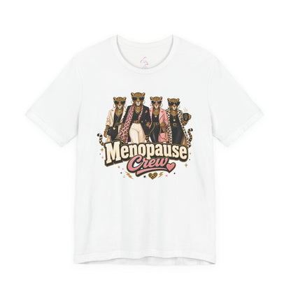 Menopause crew leopard T-shirt