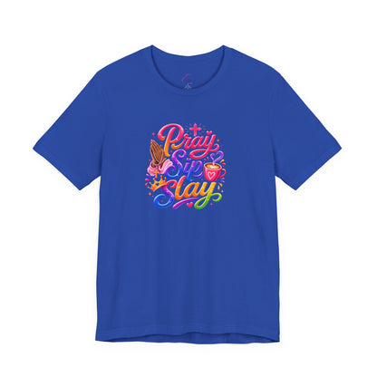 Pray, sip, slay T-shirt