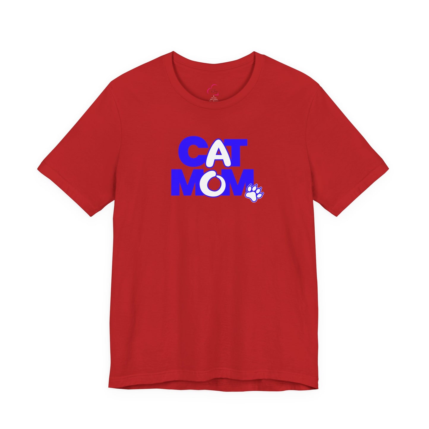 Cat mom blue T-shirt