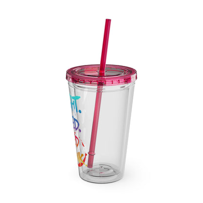 I taught. I tried. I need a drink Clear Insulated Cup